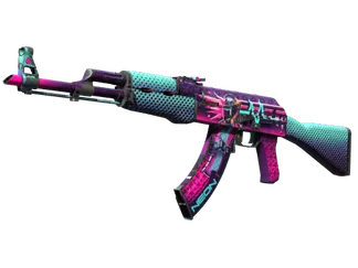 StatTrak™ AK-47 | Neon Rider (Well-Worn)