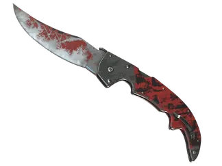 ★ Falchion Knife | Crimson Web (Battle-Scarred)