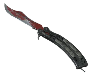 ★ Butterfly Knife | Crimson Web (Battle-Scarred)
