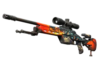 StatTrak™ SSG 08 | Dragonfire (Minimal Wear)