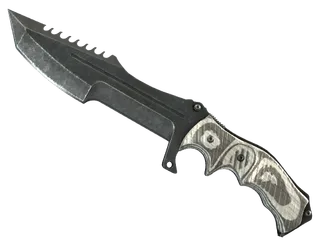 ★ Huntsman Knife | Black Laminate (Well-Worn)