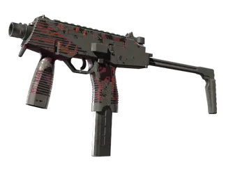 MP9 | Ruby Poison Dart (Battle-Scarred)
