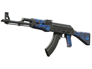 StatTrak™ AK-47 | Blue Laminate (Well-Worn)