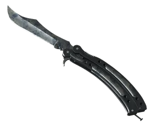 ★ StatTrak™ Butterfly Knife | Stained (Well-Worn)