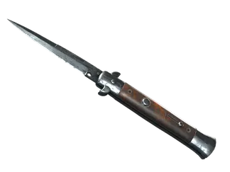 ★ StatTrak™ Stiletto Knife | Damascus Steel (Well-Worn)