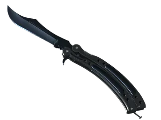 ★ StatTrak™ Butterfly Knife | Blue Steel (Field-Tested)
