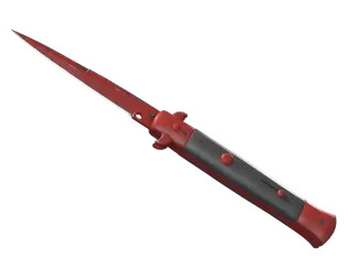 ★ StatTrak™ Stiletto Knife | Crimson Web (Well-Worn)