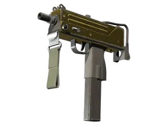 MAC-10 | Gold Brick (Battle-Scarred)